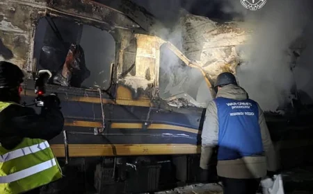 Russian drone strike on passenger train in Ukraine's Kharkiv region kills 3: prosecutors