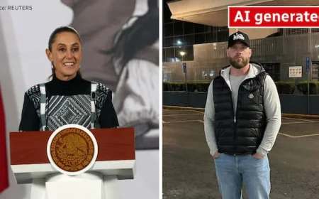 Mexican president blames Meta labelling failure for her use of fake Ryan Wedding image