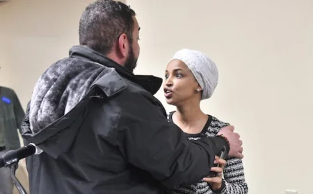 Man sprays U.S. lawmaker Ilhan Omar with unknown substance at town hall