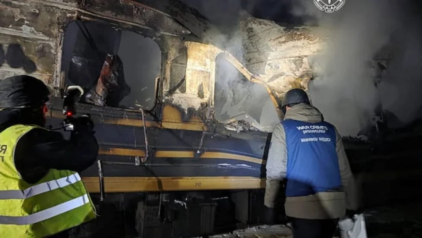Russian drone strike on passenger train in Ukraine's Kharkiv region kills 3: prosecutors