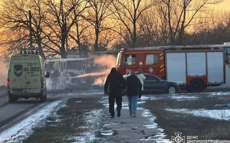 More than a dozen people killed in Ukraine after Russian drone strikes miners' bus