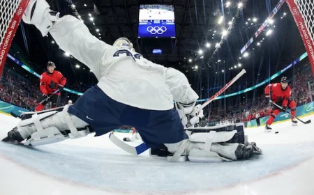 'It was a gift': French goalie Junca's birthday was a memorable one despite 10-2 loss to Canadian stars