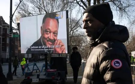 IN PHOTOS | Memorial for U.S. civil rights icon Jesse Jackson begins in Chicago