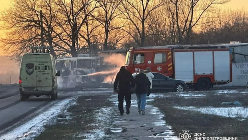 More than a dozen people killed in Ukraine after Russian drone strikes miners' bus