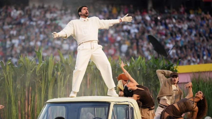 Bad Bunny delivers a heartfelt homage to Puerto Rico on the Super Bowl halftime stage