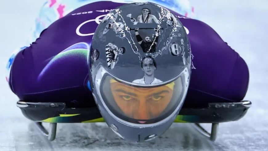 Skeleton racer Heraskevych displays images of athletes killed in Ukraine war on his helmet