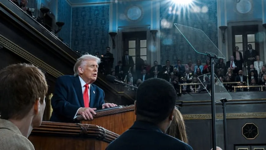 State of the union: Trump salutes Olympians, defends tariffs and spars with Democrats