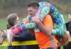 What do you get when you win the U.K. Wife Carrying Race? Bragging rights and a barrel of ale