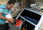 Amid fuel crunch, Cuba mechanic converts car to run on charcoal