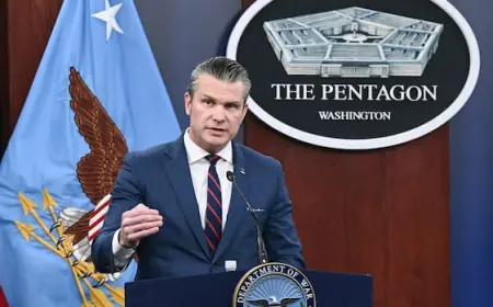 U.S. war secretary says no 'endless war' but also offers no time frame as conflict in Middle East widens