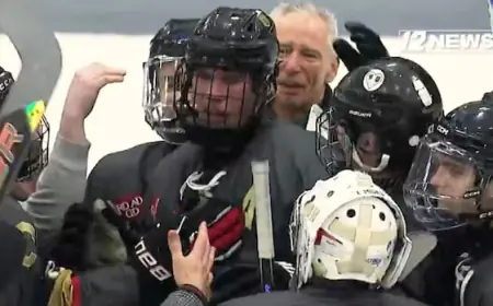 Hockey player who lost family in Rhode Island shooting scores winning goal in OT