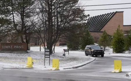 Man in Michigan synagogue attack lost family members in Israeli airstrike in Lebanon, official says