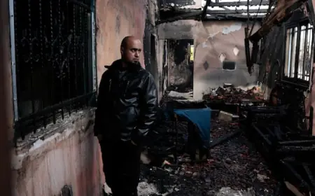 Israeli settlers attack Palestinians in the West Bank, setting fires and smashing cars