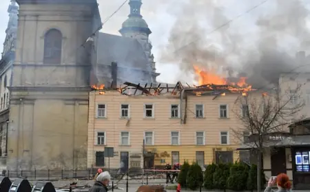In rare daytime drone blitz, Russia attacks western Ukrainian city largely spared from war's damage