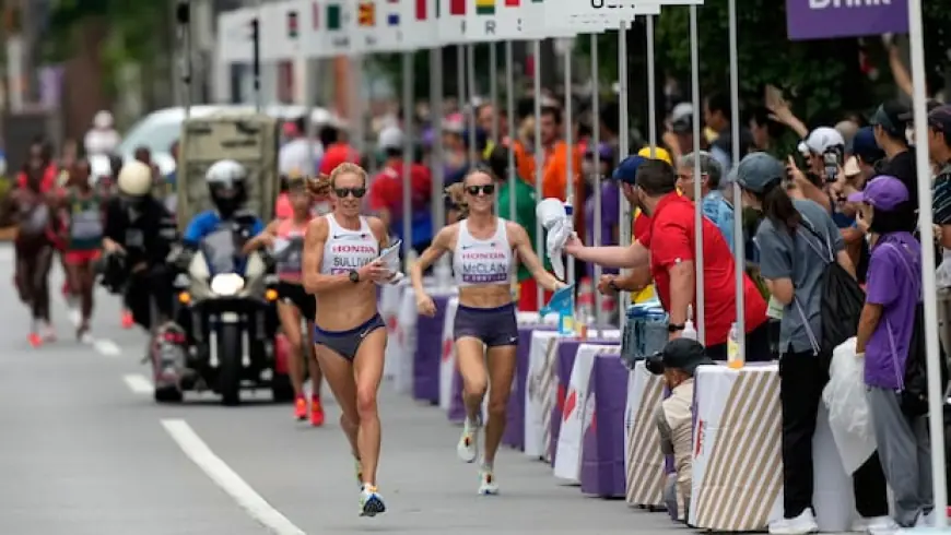 She was set to win the U.S. women's half marathon. Then a guide car made a wrong turn