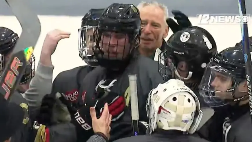 Hockey player who lost family in Rhode Island shooting scores winning goal in OT
