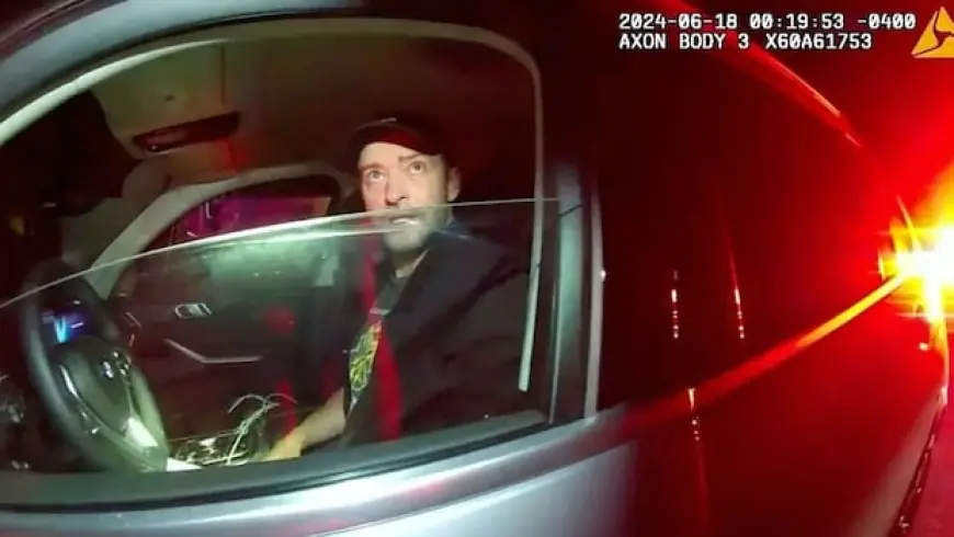 Footage of Justin Timberlake's 2024 impaired driving arrest released