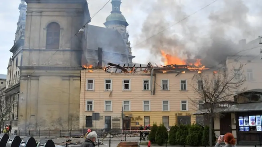 In rare daytime drone blitz, Russia attacks western Ukrainian city largely spared from war's damage