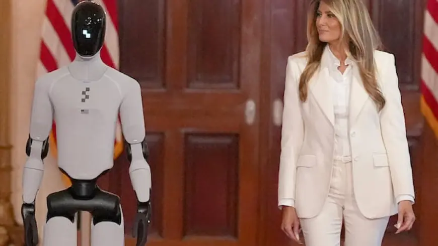Humanoid robot joins Melania Trump at White House for summit on technology and kids