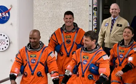 Artemis II launch: NASA astronauts now sealed inside spacecraft ahead of scheduled flight around the moon