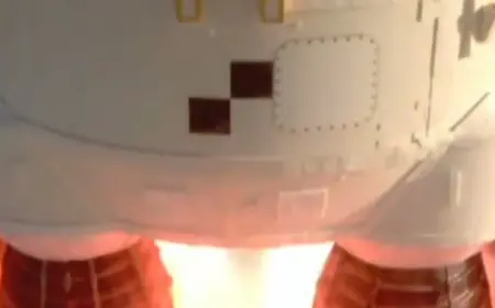 Watch as Artemis II departs Earth