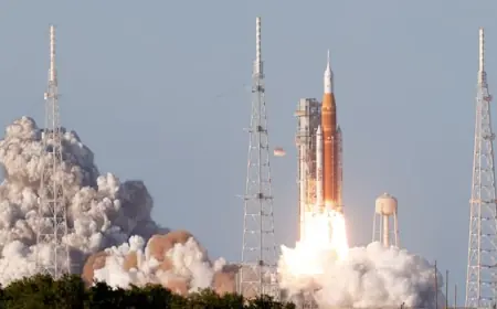 Artemis II astronauts lift off for NASA's 10-day mission around the moon in Canadian first
