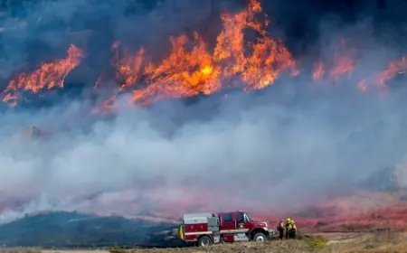 Smoky, fast-moving wildfire triggers evacuation orders in Southern California