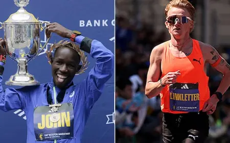 Kenya's Korir successfully defends Boston Marathon title; Canadian Linkletter posts personal-best time