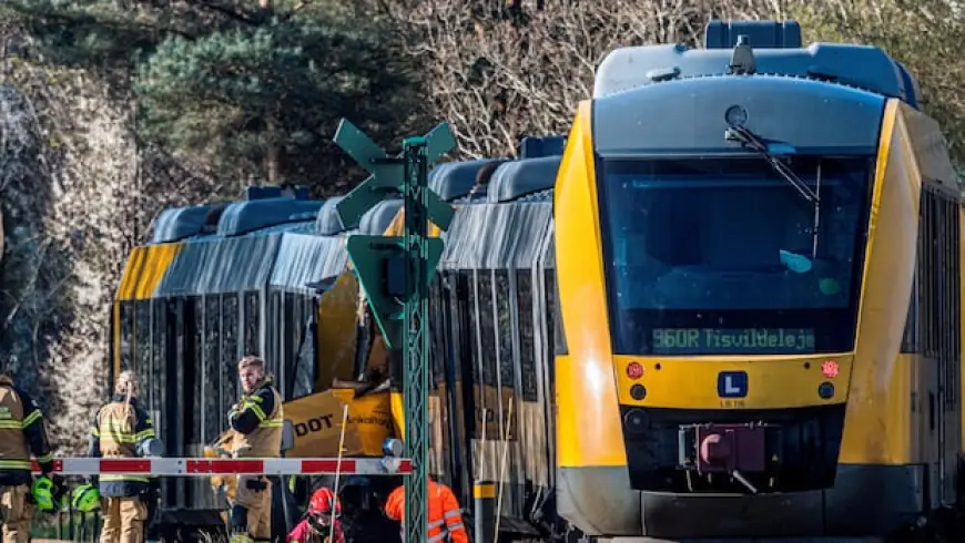 2 trains collide in Denmark, leaving 4 people critically injured
