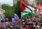 Thousands join rival ‘Unite the Kingdom’ and pro-Palestine protests in London