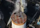 California officials say potential crack on overheated chemical tank could lower risk