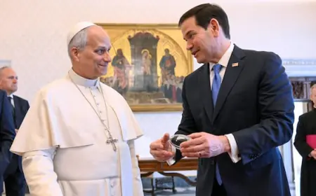 In meeting with Pope Leo, Rubio tries to minimize Trump's attacks