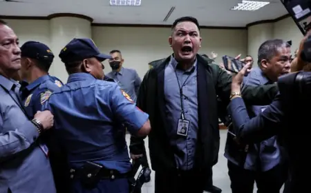 Gunshots in Philippine Senate as politician wanted by ICC urges people to mobilize