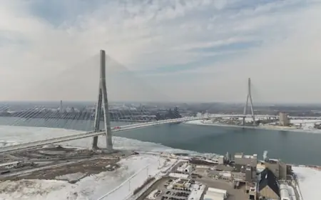 White House points to 'longstanding unfair trade practices' when asked about Gordie Howe bridge opening