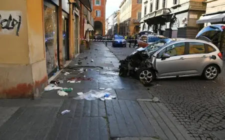 Driver plows into pedestrians in Italy's Modena, leaving 8 injured