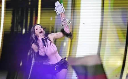 Bulgaria wins its 1st Eurovision final over Israel in politically clouded song contest