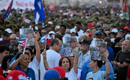 Thousands protest Raúl Castro indictment outside U.S. Embassy in Havana