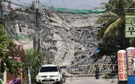 Building under construction in the Philippines collapses with 24 surviving and 21 missing