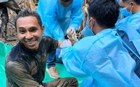 5 people found alive after a week trapped in a cave in central Laos