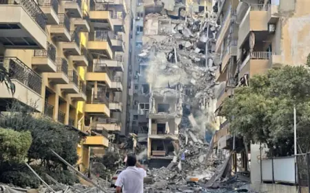 Israel strikes Beirut suburb, at least 14 killed across southern Lebanon