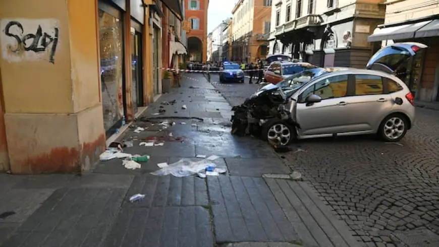 Driver plows into pedestrians in Italy's Modena, leaving 8 injured