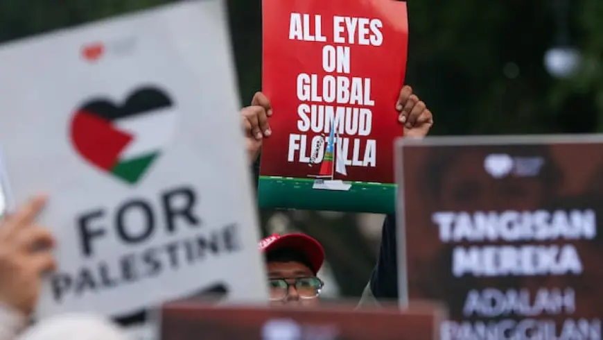 Israeli forces fired shots at Gaza aid flotilla vessels, video shows