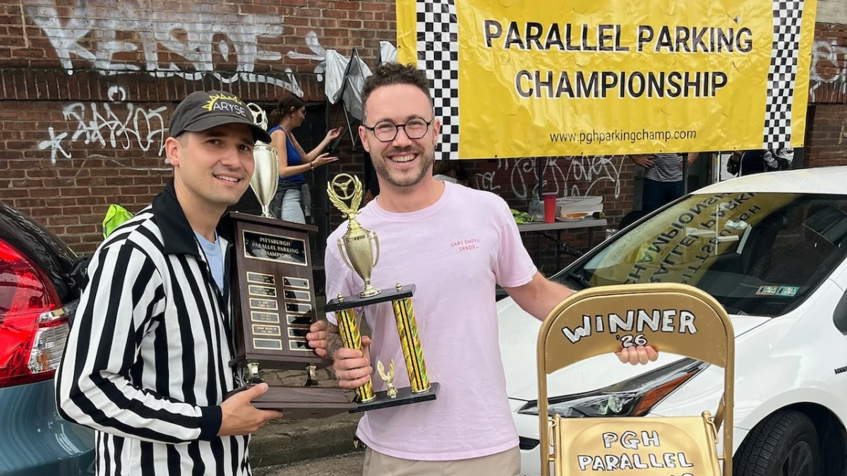 Drivers showed off their parallel parking chops in Pittsburgh. The winner did it in 6 seconds