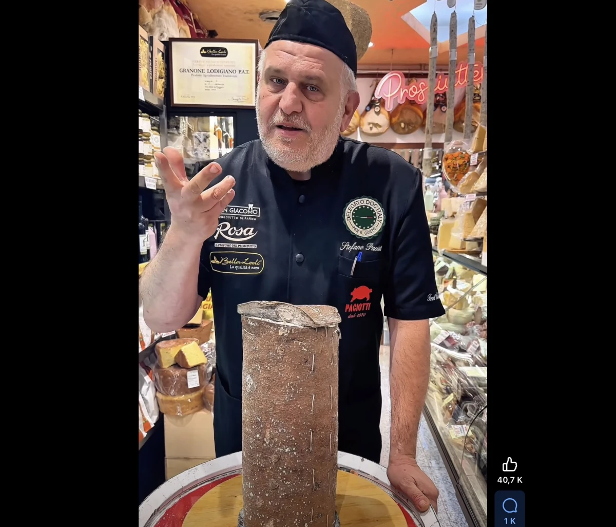 VIDEO Un cunoscut producător tradițional italian laudă brânza românească în coajă de brad / ”Cucerește prin gustul său puternic și aroma sălbatică de munte” / Stefano Paciotti a fost lăudat de Papa Francisc pentru produsele lui