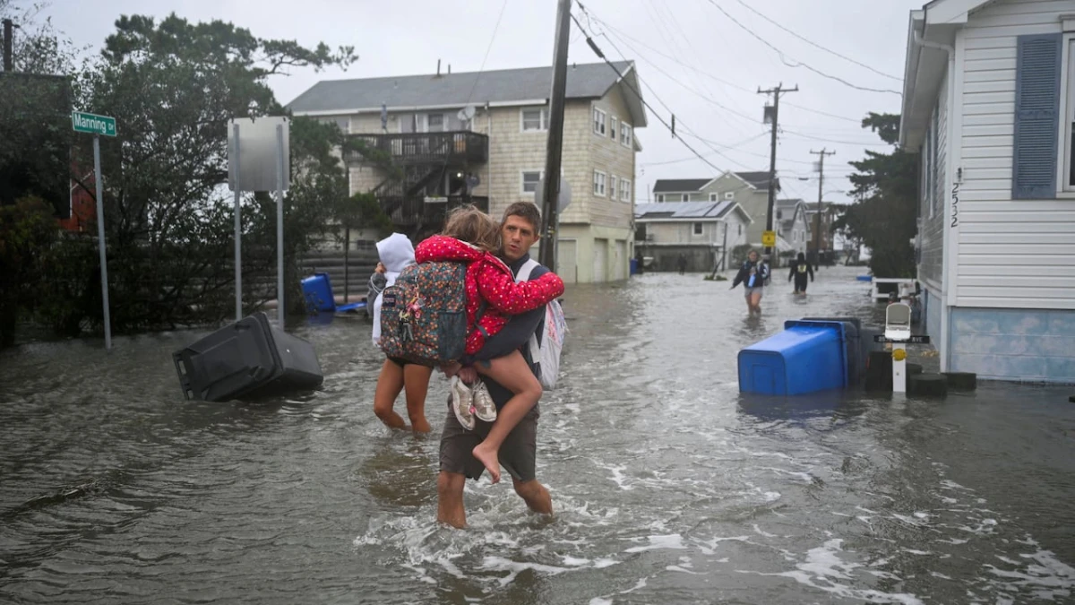 Powerful storm causes widespread flooding, outages in northeast U.S.