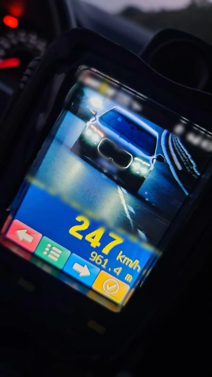 247 km/h pe Autostrada Transilvania, între Câmpia Turzii și Nădășel / Șoferul a rămas fără permis 120 de zile și a fost amendat cu aproape o mie de euro