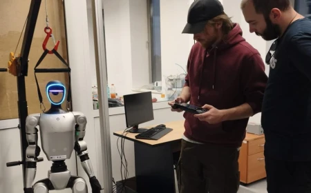 Un robot umanoid cumpărat de Universitatea Transilvania / ”Are capacități imense de a învăța, putem să-l programăm în orice mod, în orice cale”