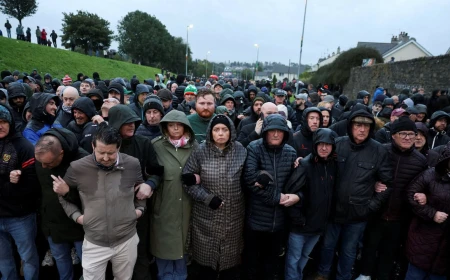 Tensions run high in Northern Ireland after contentious march given go-ahead