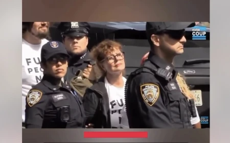 Actrița americană Susan Sarandon a fost reținută la New York / A protestat la ONU împotriva lui Netanyahu / Manifestanții au blocat traficul scandând „opriți bombele” și „puneți capăt uciderilor”