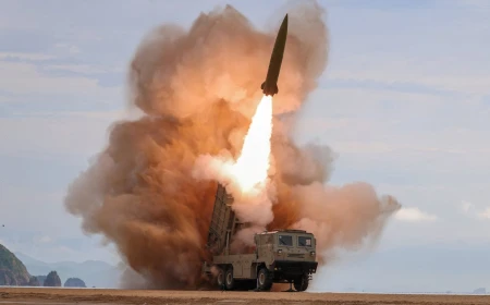 North Korea fires two ballistic missiles off east coast in three hours